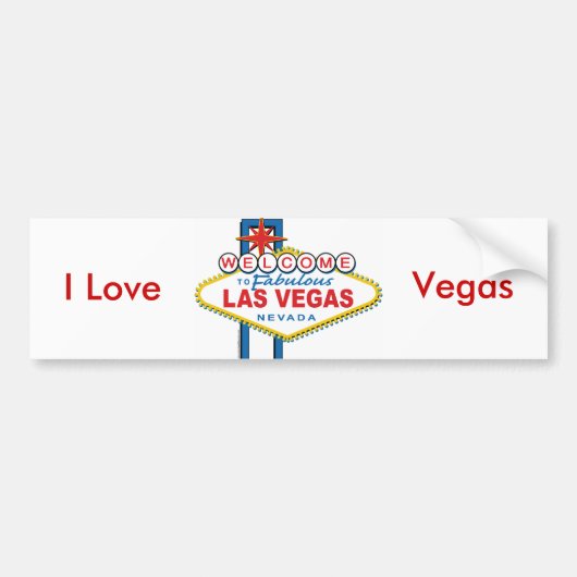 Welkom in Las-Vegas Bumpersticker (Voorkant)