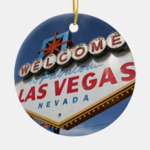 Welkom in Las Vegas Keramisch Ornament