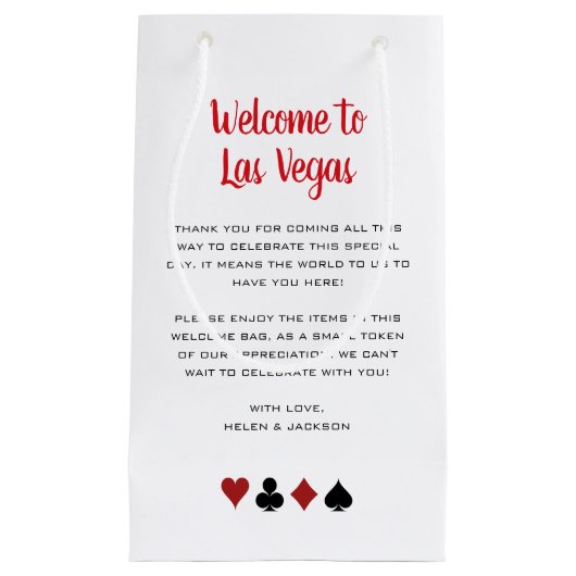 Welkom in Las Vegas Klein Cadeauzakje (Voorkant)