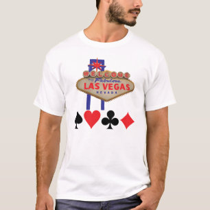Welkom in Las Vegas met kaartpakken t-shirt