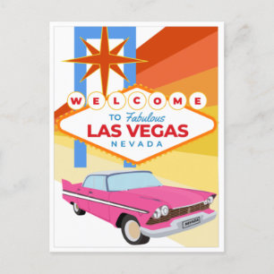 Welkom in Las Vegas Nevada Briefkaart