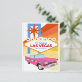 Welkom in Las Vegas Nevada Briefkaart (Staand voorkant)