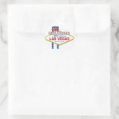 Welkom in Las-Vegas Ronde Sticker (Tas)