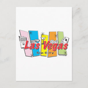 Welkom in Las-Vegas Sin City Briefkaart