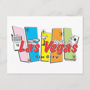 Welkom in Las-Vegas Sin City Briefkaart