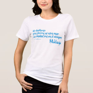 Welkom in Málaga 6: De stad zal altijd bij je zijn Tri-Blend Shirt