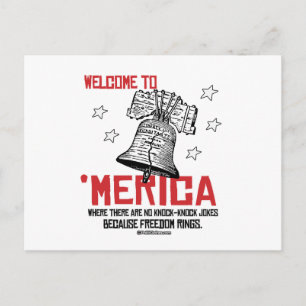 Welkom in Merica - Waar vrijheid gaat naar Briefkaart