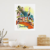 welkom in miami poster (Keuken)