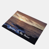 Welkom in mijn huis Sunset Deurmat (Schuin)