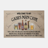 Welkom in mijn Man Cave Mat, Man grappigheid Deurmat (Voorkant)