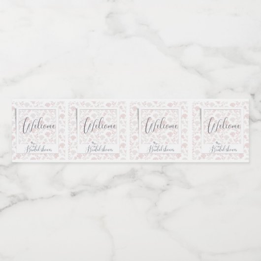 welkom in mijn vrijgezellenfeest waterfles etiket (Enkel label)