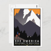 Welkom in Montana Briefkaart (Voorkant / Achterkant)
