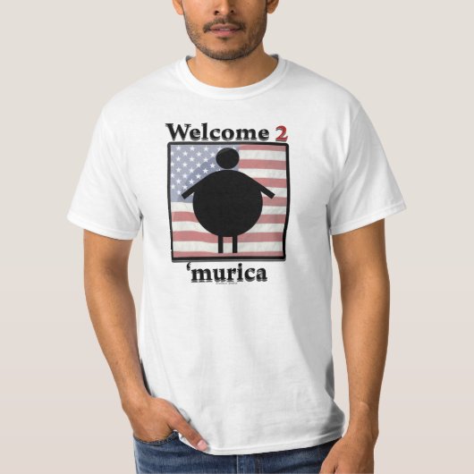 Welkom in 'murica t-shirt (Voorkant)