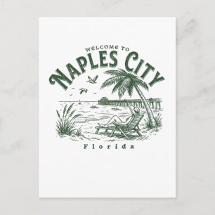 Welkom in Naples City Florida Briefkaart