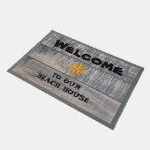 Welkom in ons winkelcentrum Nautical Star Grey Deurmat (Schuin)