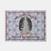 Welkom in ons winterland deurmat (Voorkant)
