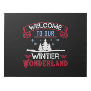 Welkom in ons winterland notitieblok