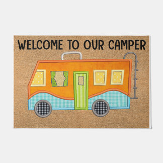 Welkom in onze camper-deur, kampen deurmat