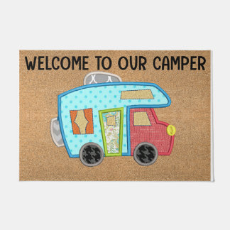 Welkom in onze Camper Doormat, Kind Room Deurmat