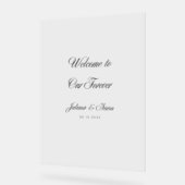 Welkom in onze Forever Acryl Bord (Hoek)