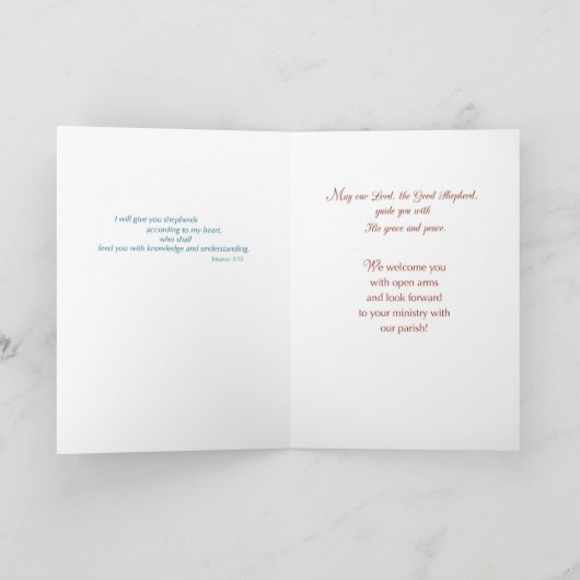 Welkom in onze parochie, Good Shepherd Kaart (Binnen)