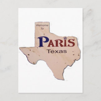 Welkom in Parijs, Texas Briefkaart