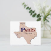 Welkom in Parijs, Texas Briefkaart (Staand voorkant)