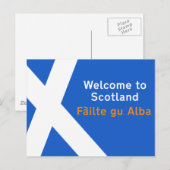 Welkom in Schotland, Sign, VK Briefkaart (Voorkant / Achterkant)