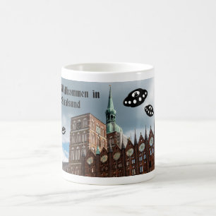 Welkom in Stralsund. Buitenaardse bezoekers Koffiemok