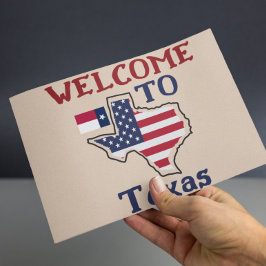 Welkom in Texas Briefkaart
