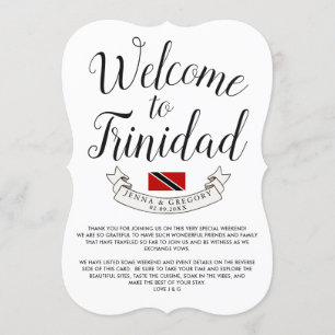 Welkom in Trinidad Huwelijksfavoriet Kaart