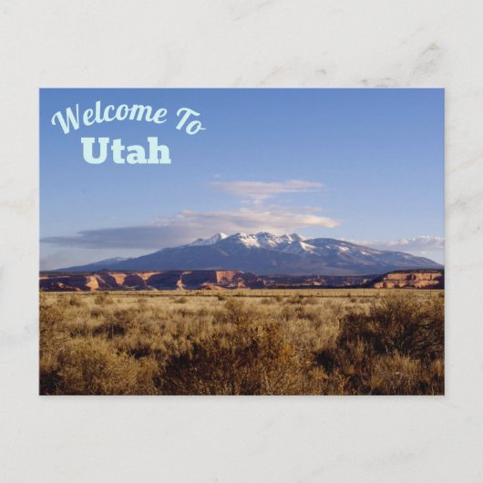 Welkom in Utah Briefkaart (Voorkant)