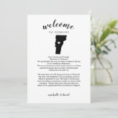 Welkom in Vermont | Wedbrief en reisroute (Staand voorkant)