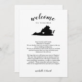 Welkom in Virginia | Wedbrief en reisroute (Voorkant / Achterkant)