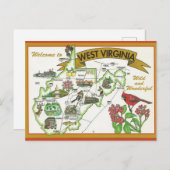  Welkom in West Virginia Briefkaart (Voorkant / Achterkant)