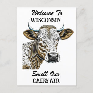 Welkom in Wisconsin, Ruik onze Zuivellucht Briefkaart