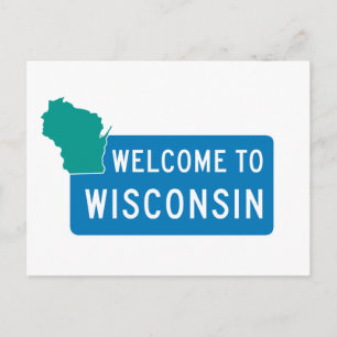 Welkom in Wisconsin - Verenigde Staten Briefkaart