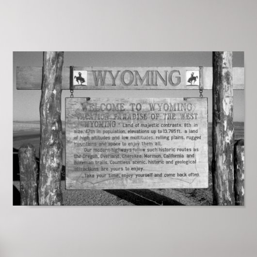 Welkom in Wyoming 1959 Poster (Voorkant)
