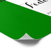 Welkom | Italiaanse bruiloft Poster (Hoek)