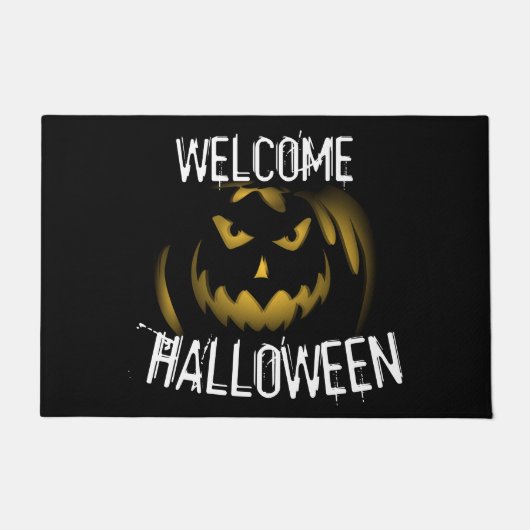 Welkom Jack-o-lantern Deurmat (Voorkant)