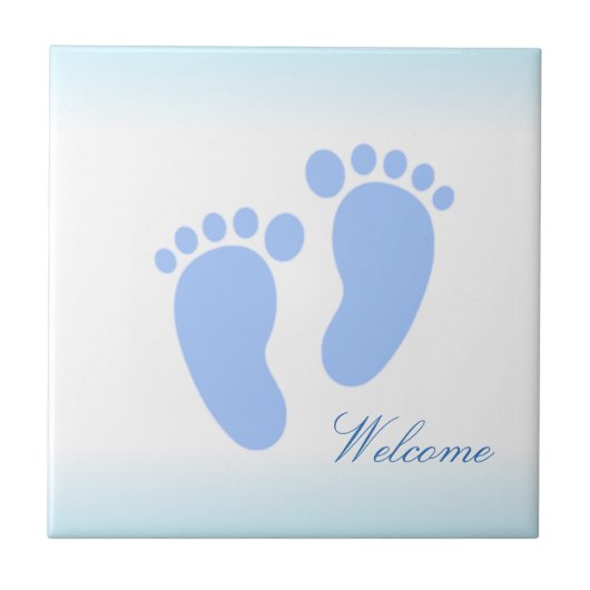 Welkom keramisch Baby Tegeltje (Voorkant)