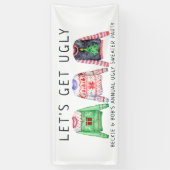 Welkom kerstfeestdag in Ugly Sweater Spandoek (Verticaal)