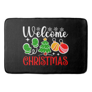 Welkom Kerstmis-23758 Badmat