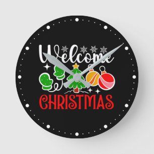 Welkom Kerstmis-63758 Ronde Klok