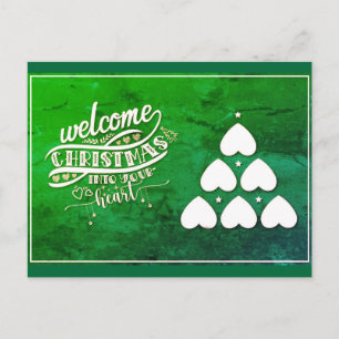 Welkom Kerstmis in je hart Briefkaart