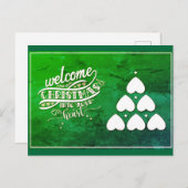 Welkom Kerstmis in je hart Briefkaart (Voorkant / Achterkant)