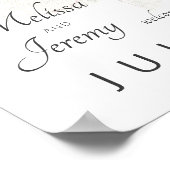 Welkom King Protea Wedding Poster (Hoek)