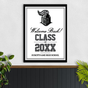 Welkom Klassereünie Schoolmascotte Poster