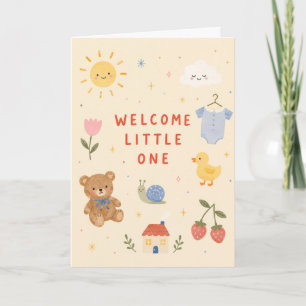 Welkom Kleine Baby Shower Kaart