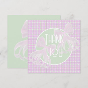 Welkom kleine meisjes-tweeling baby shower bedankkaart